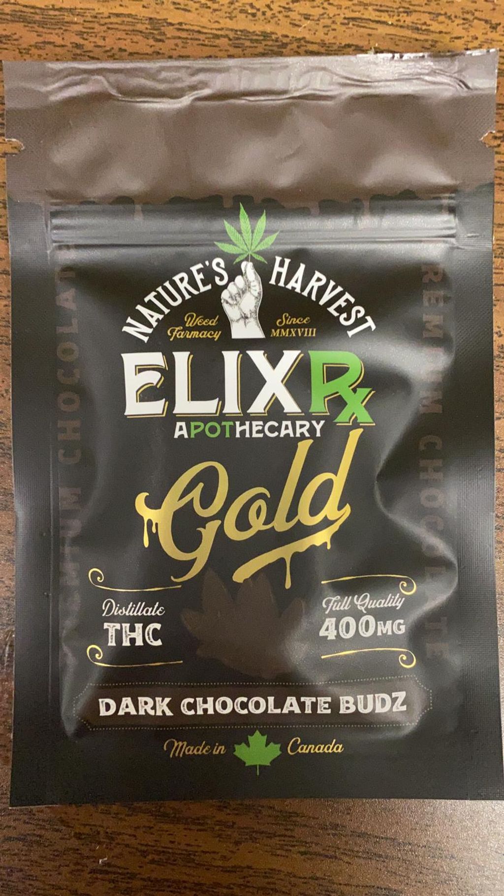 Natures Harvest Chocolate Budz — Dark Chocolate