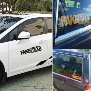 what is fake taxi window decal