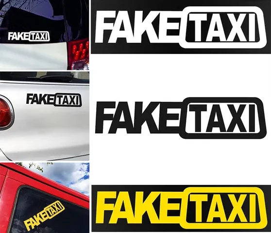 what is fake taxi window decal