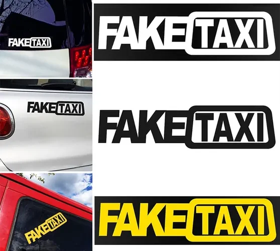 what is fake taxi window decal